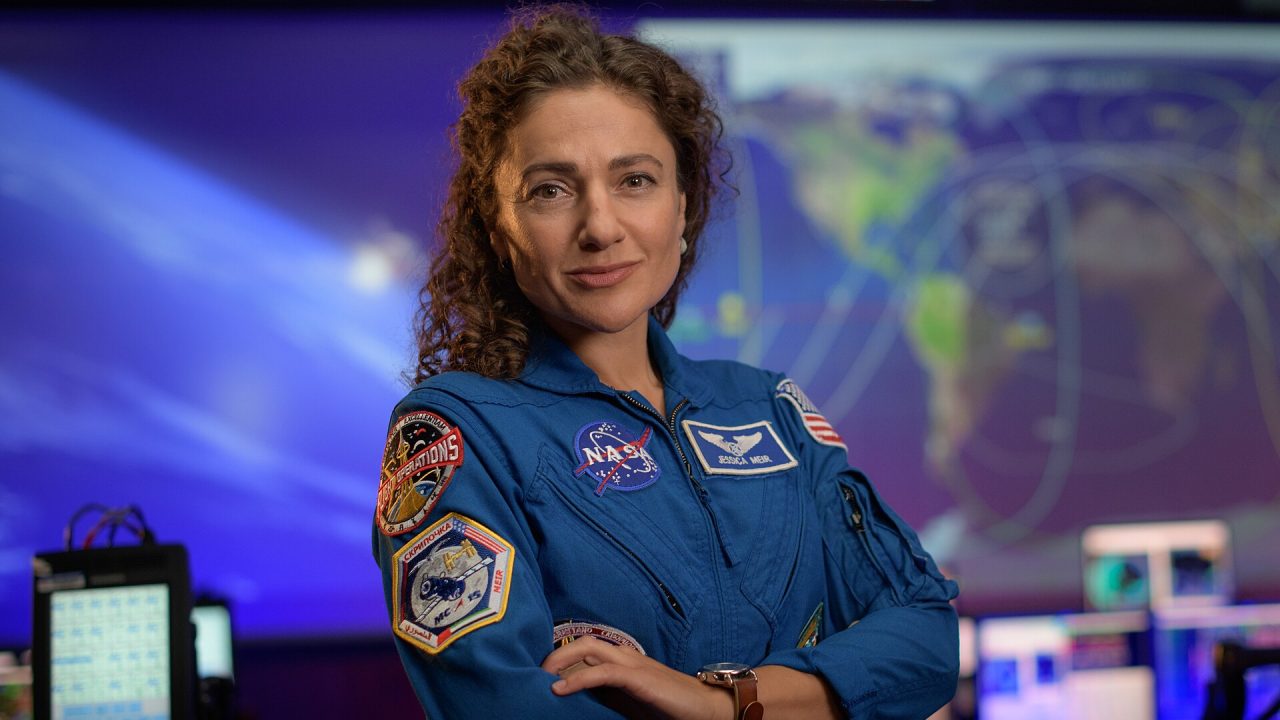 NASA astronaut Jessica Meir poses for a portrait, Tuesday, Sept.