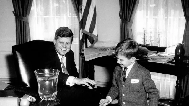 President John F. Kennedy with Robert F. Kennedy, Jr. (02)