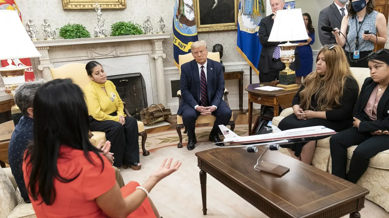 President Trump Meets with the family of U.S. Army SPC Vanessa Guillen