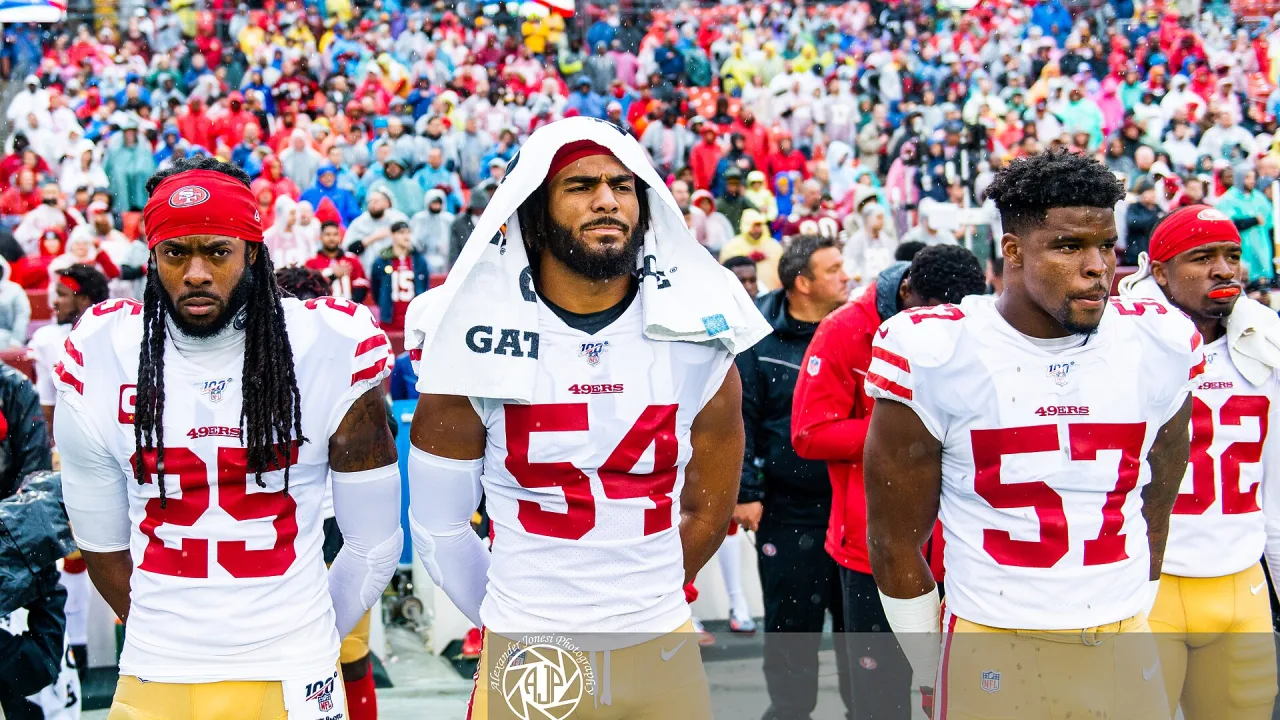 Richard Sherman, Fred Warner, and Dre Greenlaw