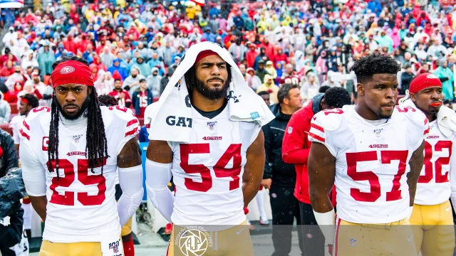 Richard Sherman, Fred Warner, and Dre Greenlaw