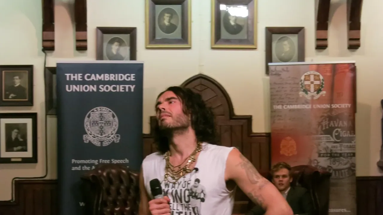 Russell Brand at the Cambridge Union Society