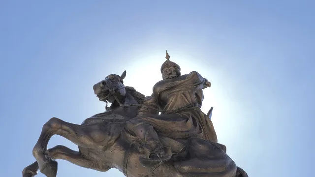 Saladin monument in Al-Karak, Jordan