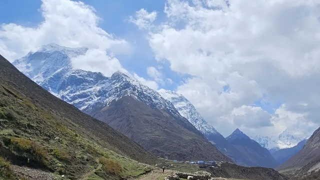 Samdo Village, Nepal, Budhi Gandaki Valley hiking trail, Kutang Himal