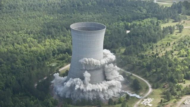 Demolition underway at the Savannah River Site.