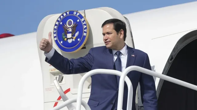 Secretary Marco Rubio aboard Air Force Three
