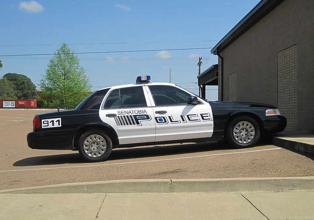Senatobia, Mississippi. Police car
