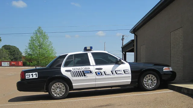 Senatobia, Mississippi. Police car