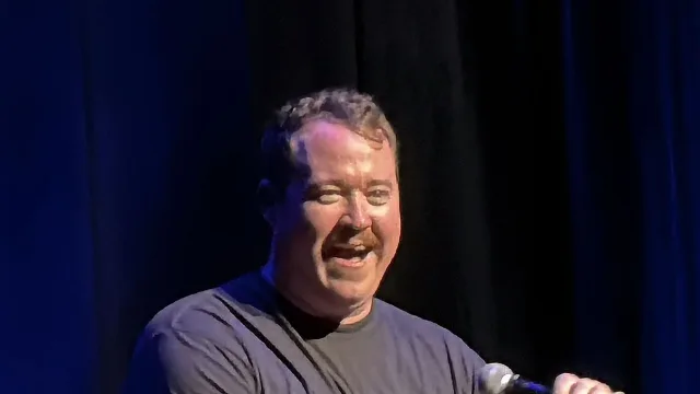 Shane Gillis performing at Hard Rock Live in Hollywood, FL on September 26, 2025