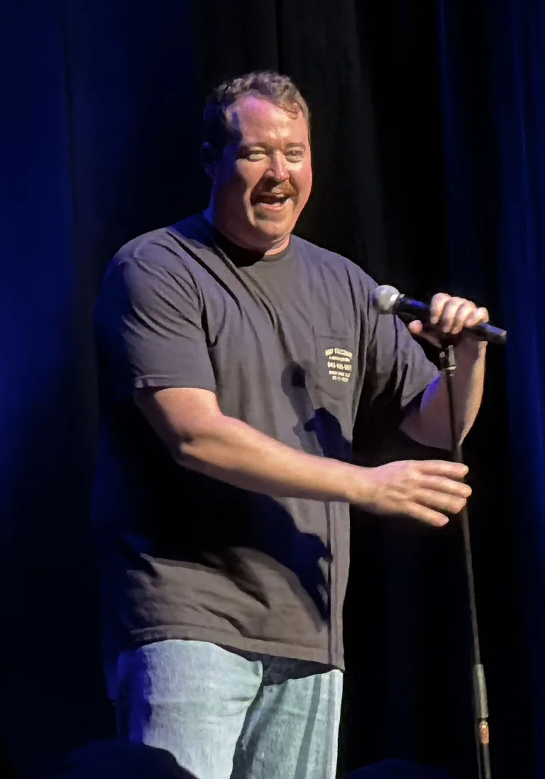 Shane Gillis performing at Hard Rock Live in Hollywood, FL on September 26, 2025
