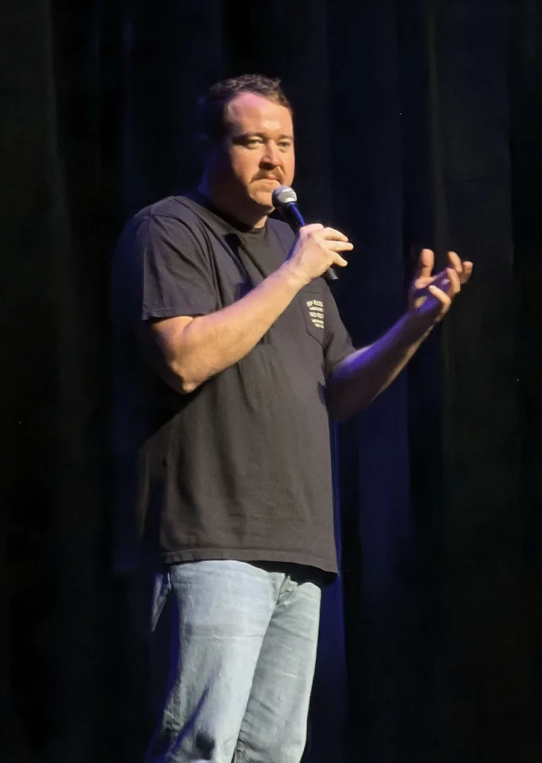 Shane Gillis performing at Hard Rock Live in Hollywood, FL on September 26, 2025
