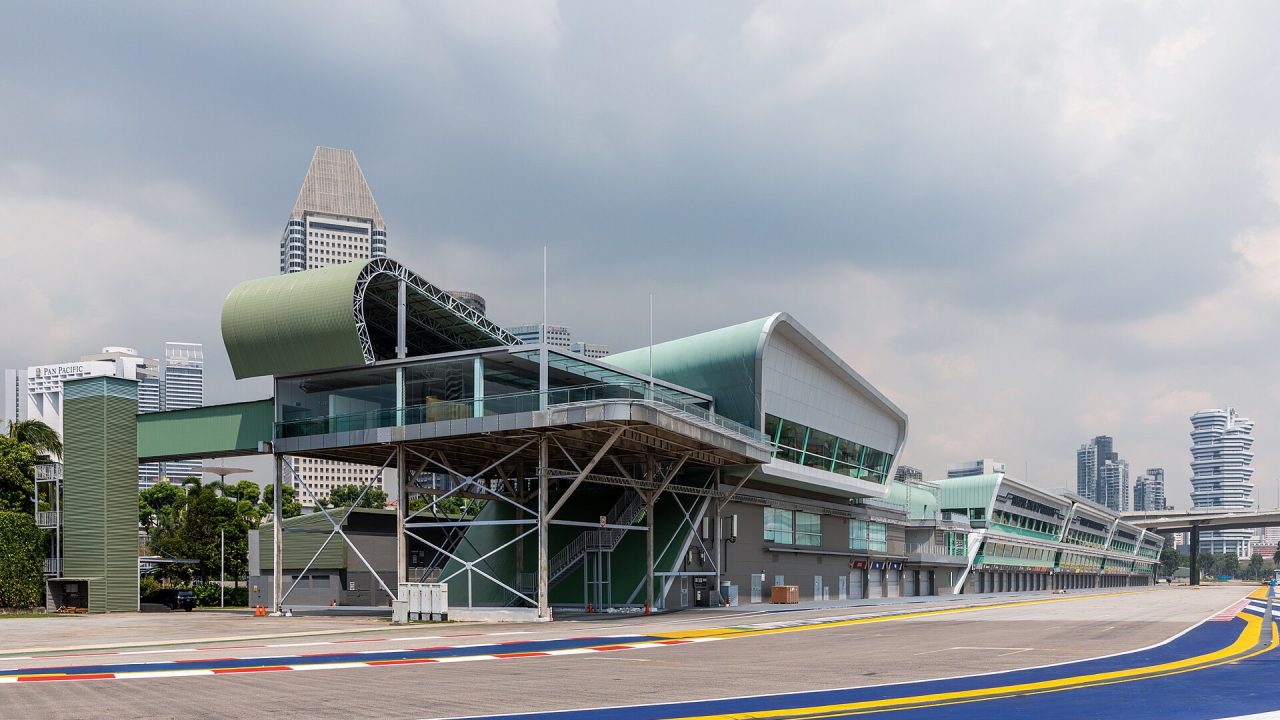 F1 Pit Building of Marina Bay Street Circuit, Singapore
