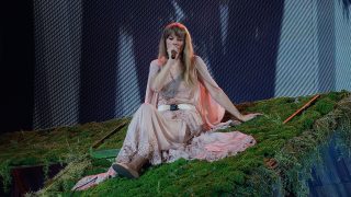 Taylor Swift performs during the Eras Tour in Arlington, Texas, in 2023.