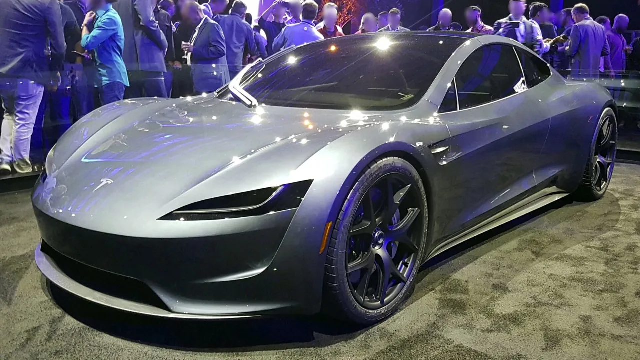 Tesla Roadster 2020 prototype at the launch event on November 2017