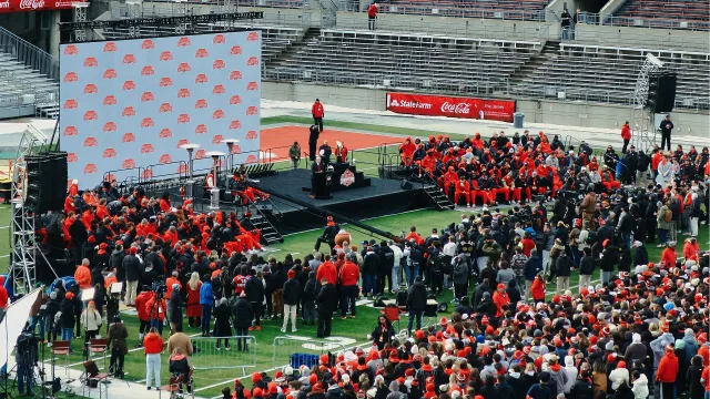 THE Celebration of Champions at Ohio Stadium (Columbus, Ohio) - Gov. Mike DeWine speaking