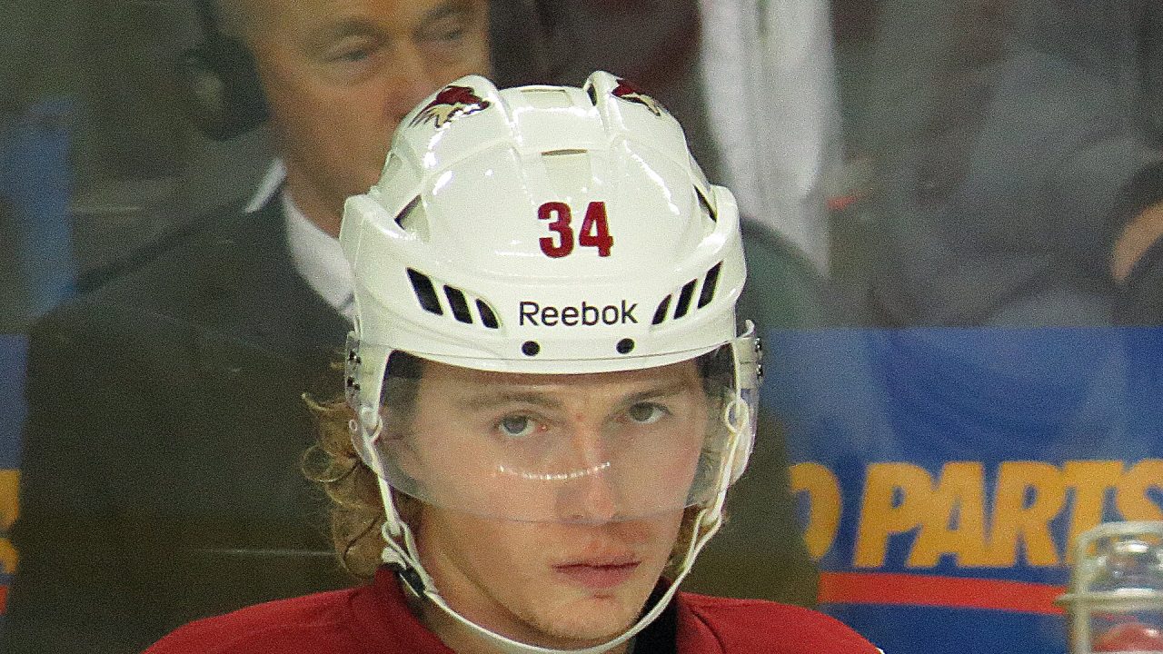 Kennedy with the Coyotes during the 2013-14 season.