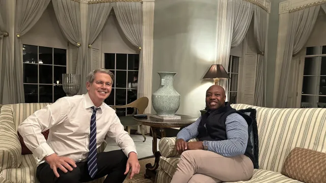 Senator Tim Scott meeting with Scott Bessent, President-elect Donald Trump’s choice for Treasury Secretary.