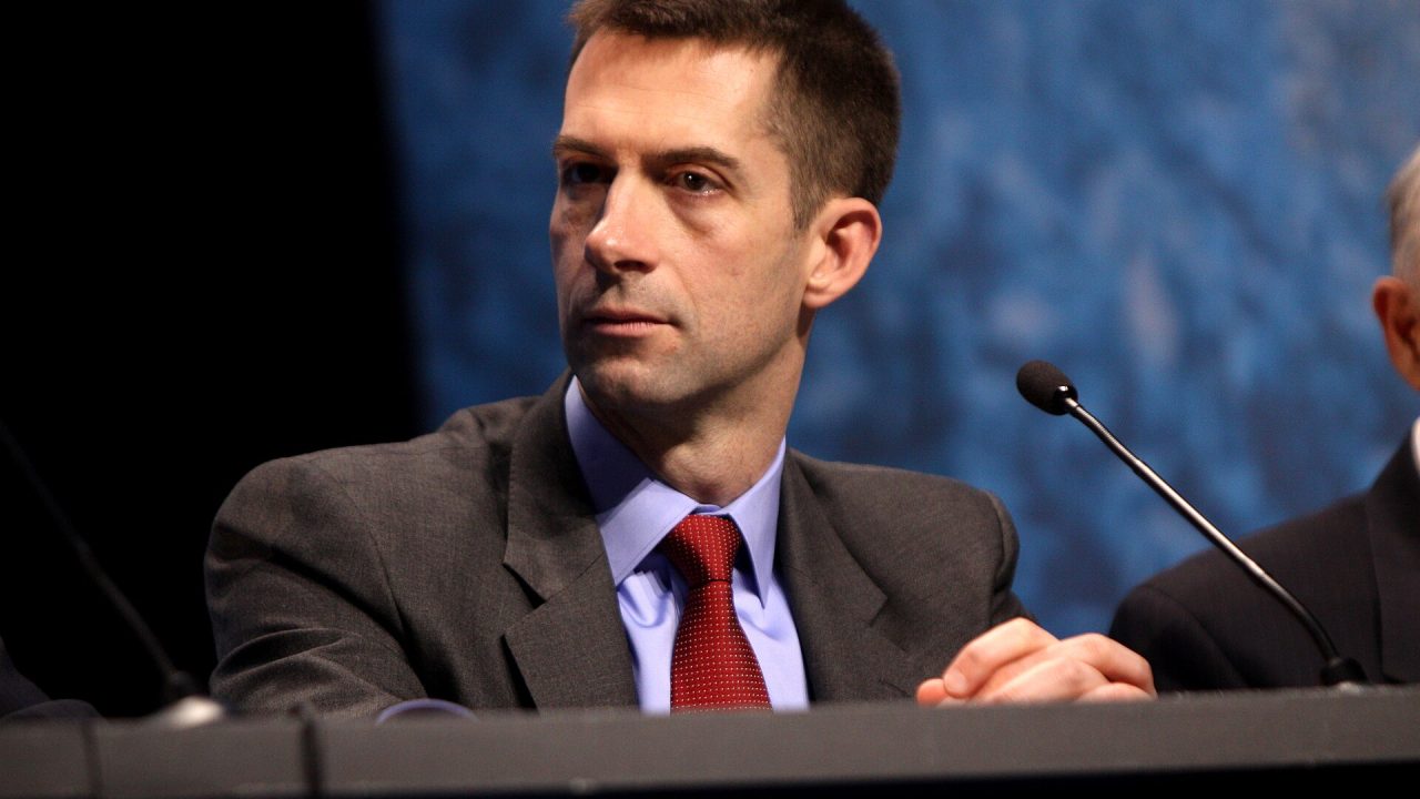 Tom Cotton, then a Republican congressman from Arkansas, speaks at the Conservative Political Action Conference in National Harbor, Maryland, in March 2013.