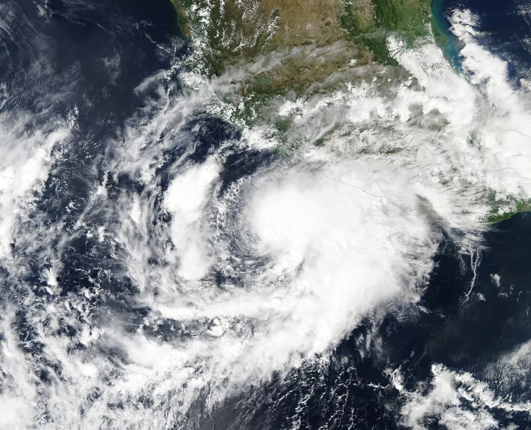 Tropical Storm Roslyn Strengthening off the Coast of Mexico (MODIS)