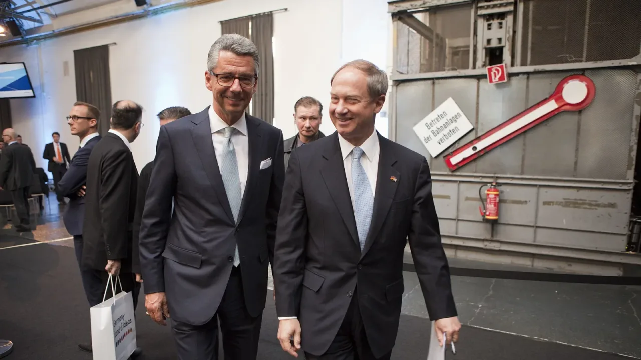 Ulrich Grillo and John B. Emerson in November 2015