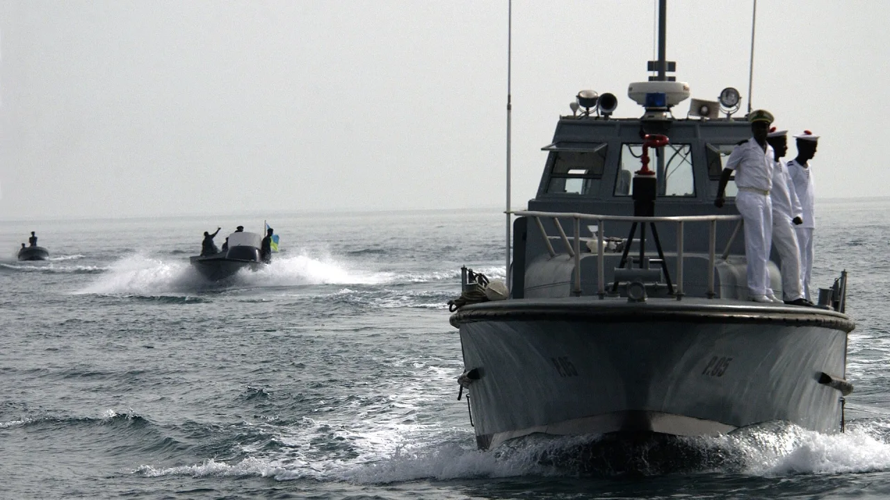 US Navy 060615-N-0411D-009 As part of a parade, one of the four former U.S. Coast Guard PT Boats leads a group of smaller Dj…