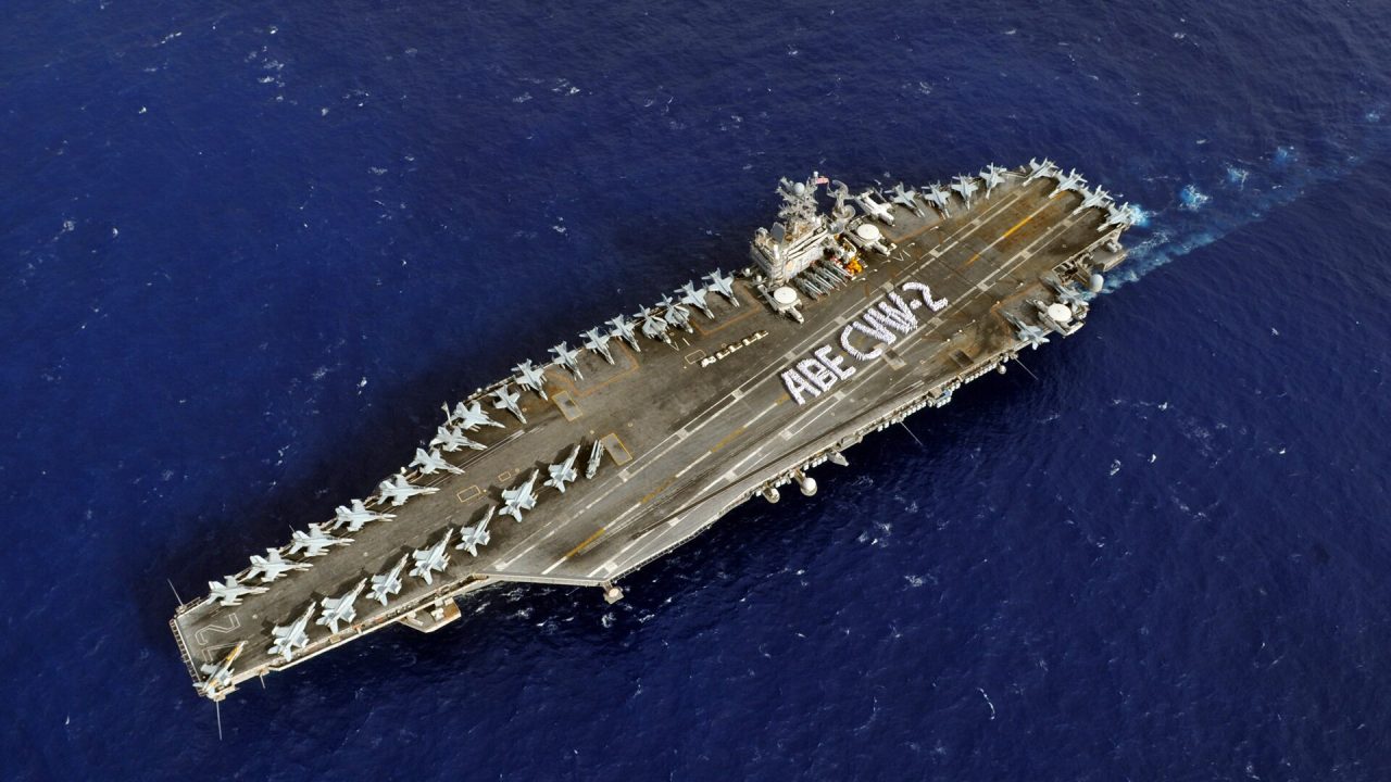 US Navy 080927-N-7981E-806 Sailors assigned to the aircraft carrier USS Abraham Lincoln (CVN 72) and Carrier Air Wing (CVW)…