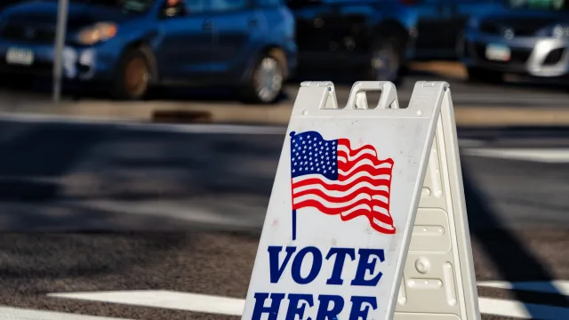 Vote Here - Election Polling Place