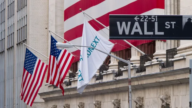 New York Stock Exchange, Wall Street, New York, United States.