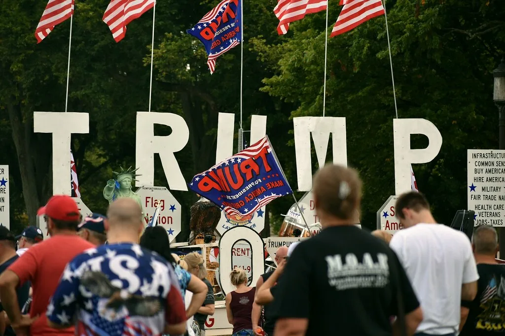 WASHINGTON DC, SEPT 16 2017: The 'Mother of All Rallies' event in support of Donald Trump draws a small group to the Nationa…