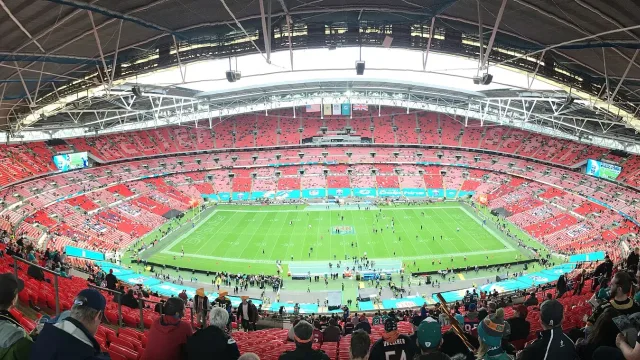 Wembley Stadium, London, before New Orleans Saints vs Miami Dolphins on 1 October, 2017